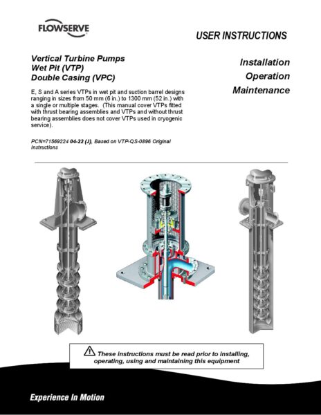 thumbnail of Flowserve VTP O&M Manual