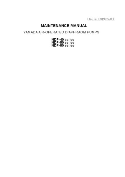 thumbnail of Yamada NDP 40 50 80 Manual